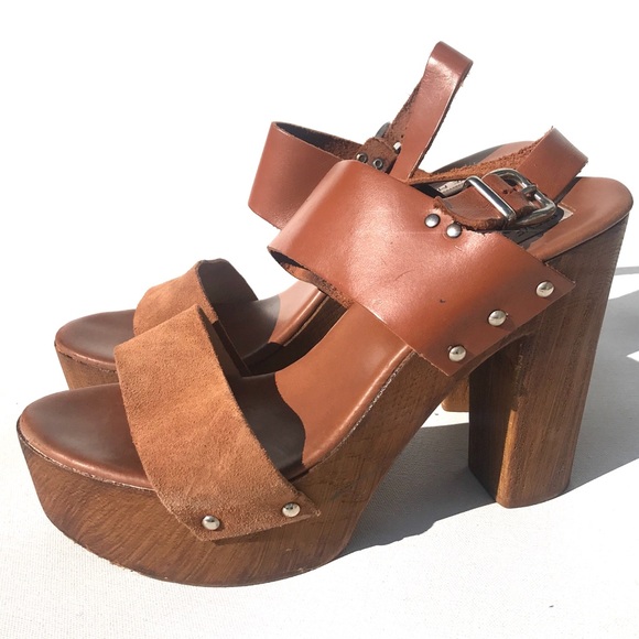 steve madden wooden heels